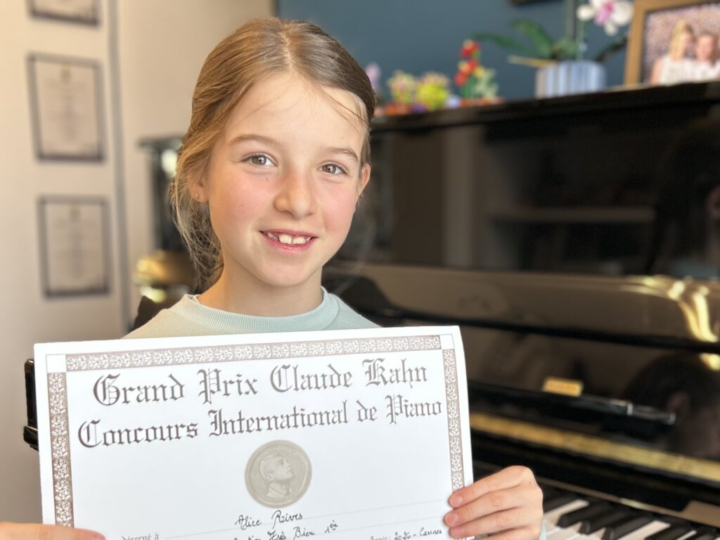 Alice Rives - 8 ans - 1ère nommée catégorie Débutant 1ère année